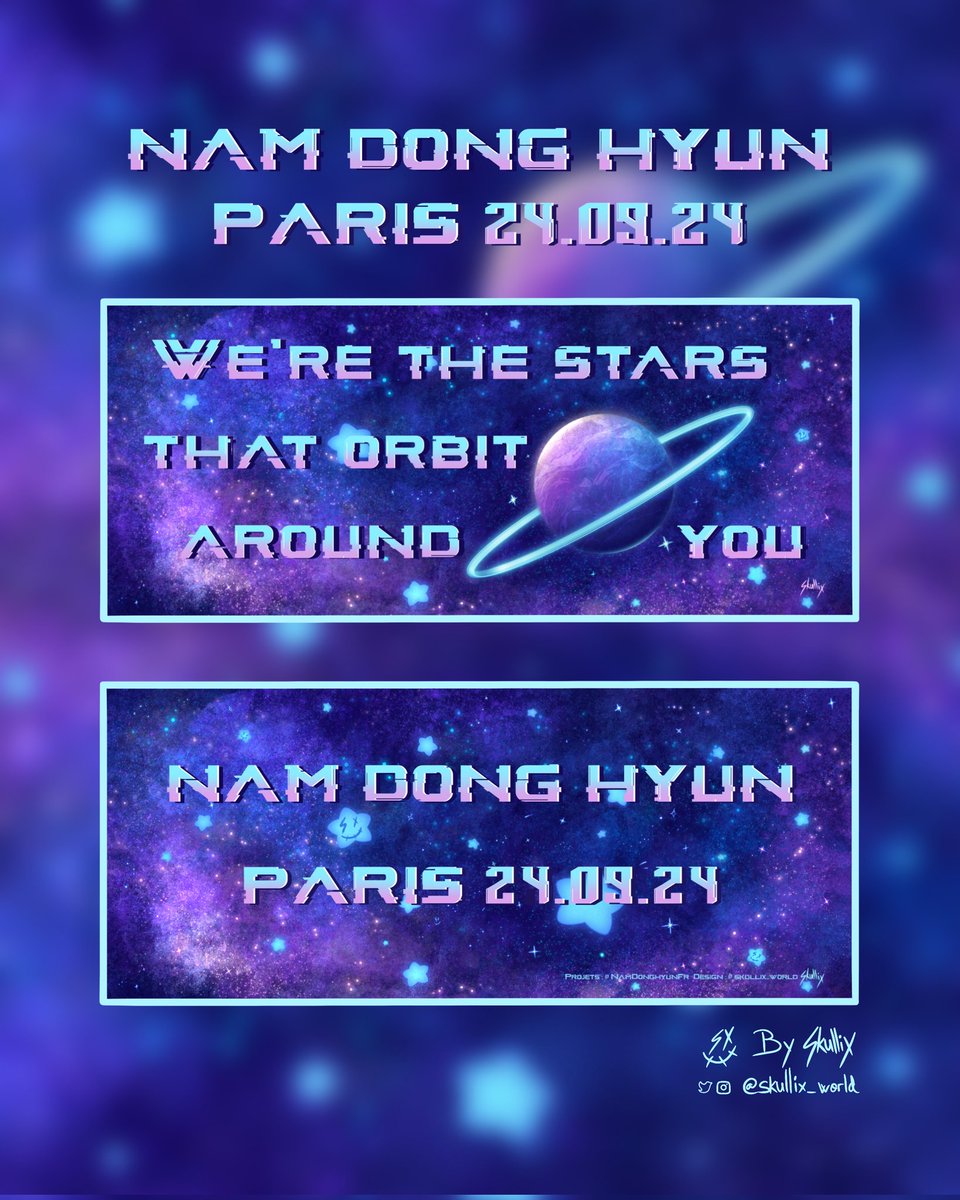 Est-ce qu'il y a des personnes qui kiff les galaxies et intéressées pour une bannière ? Le concert est annulé, donc si vous voulez en adopter une 🥹

(Rt please 🫶🏻)