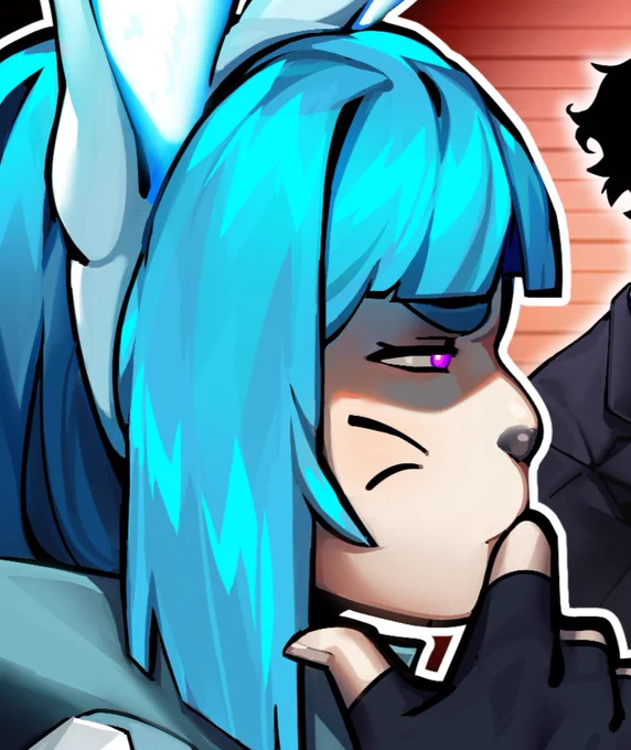 i dont usually post abt my thumbnail work but i just LOVE how these guys head rendering turned out (esp 4c's slime its so shiny)(( if u havent checked kab out yet DO IT  SHE MAKES AMAZING SUPER FUN CONTENT GO WATCH THE VIDEO )) 