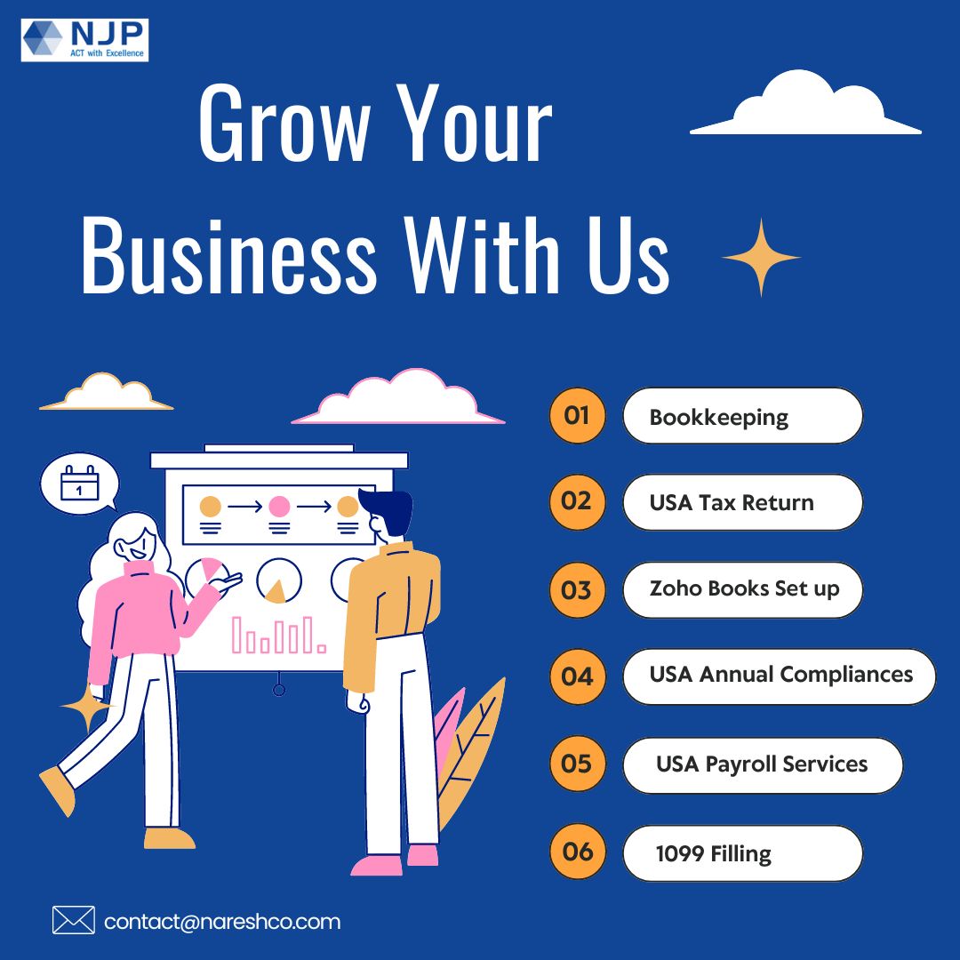 NJP_Advisors's tweet photo. Unlock expert solutions for all your accounting and tax needs! From bookkeeping to US payroll services, we’ve got you covered. 
#AccountingExperts #TaxSolutions #BookkeepingServices #USPayroll #BusinessCompliance  #njpglobal https://t.co/bPE3Oy1fbe