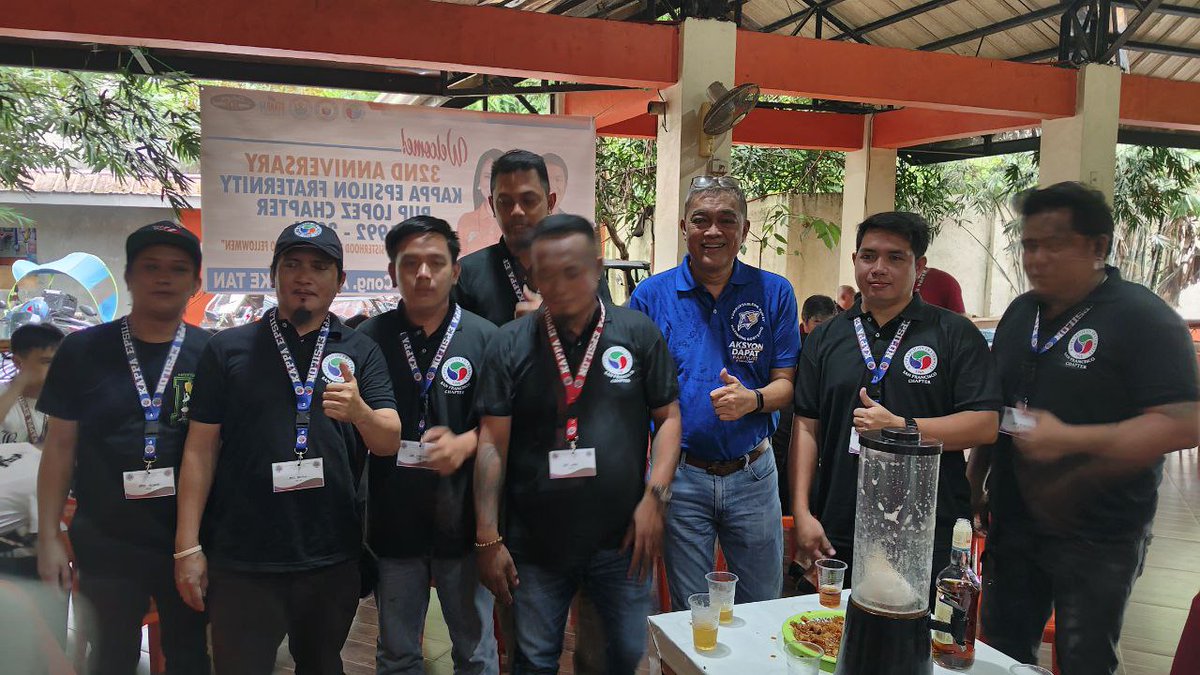 aksyondapatph's tweet image. Aksyon Dapat partylist congratulates Kappa Epsilon Fraternity PUP Lopez Chapter on its 32nd Anniversary!

Brotherhood. Service. Community. Country. 👍

#KappaEpsilon #AksyonDapat #Lopez #Quezon #PUPLopez #32ndAnniversary #MabuhayKappaEpsilon #Brotherhood #Sisterhood #TapatDapat