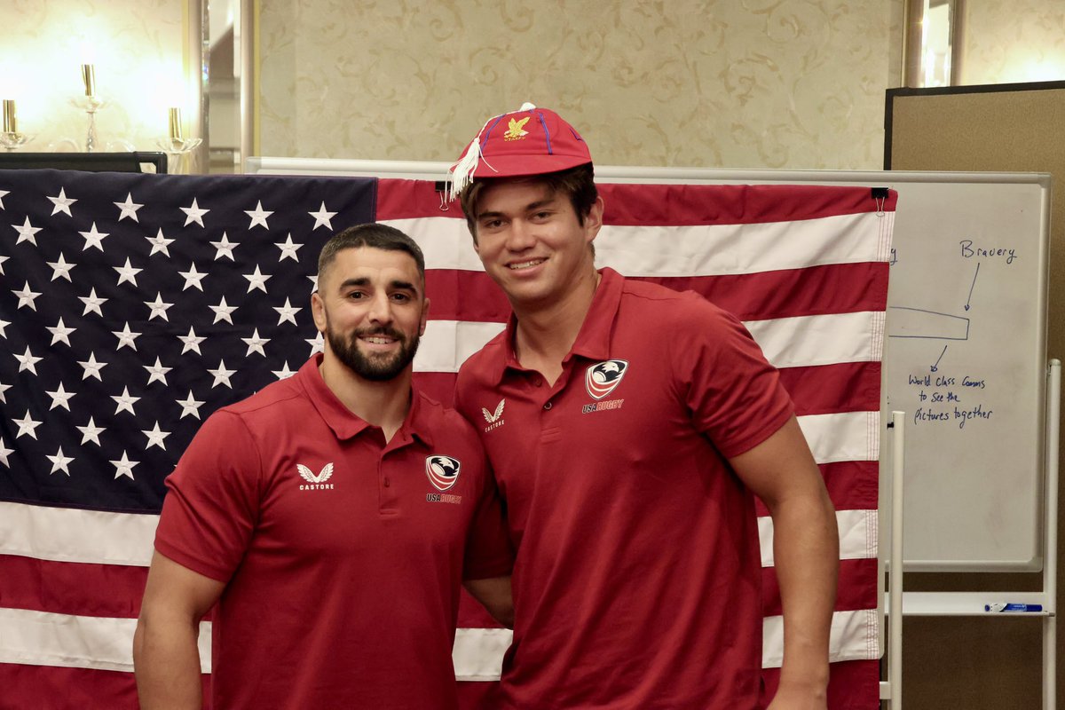 USARugby's tweet photo. Welcome to the USA Eagles, Toby &amp; Rand 🦅

5️⃣7️⃣8️⃣ Toby Fricker
5️⃣7️⃣9️⃣ Rand Santos https://t.co/VYwpZZDRxg