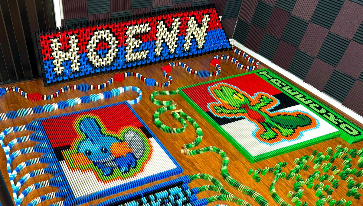 Hoenn Starter Pokemon in 19,409 Dominoes!
Full video here: youtube.com/watch?v=9CTETH…

#Pokemon #StarterPokemon #Nintendo #GBA