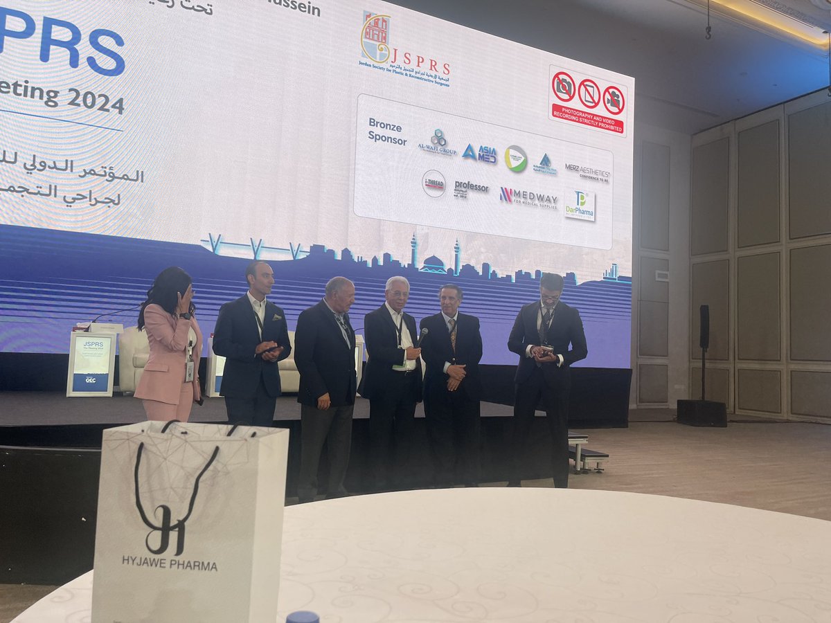sheikhan123's tweet photo. Thank you for the Jordanian society of plastic &amp; reconstructive surgery for the kind invitation, warm hospitality and for the amazing  scientific program covering all aspects of  aesthetic plastic surgery. https://t.co/J0PC1fyWyV