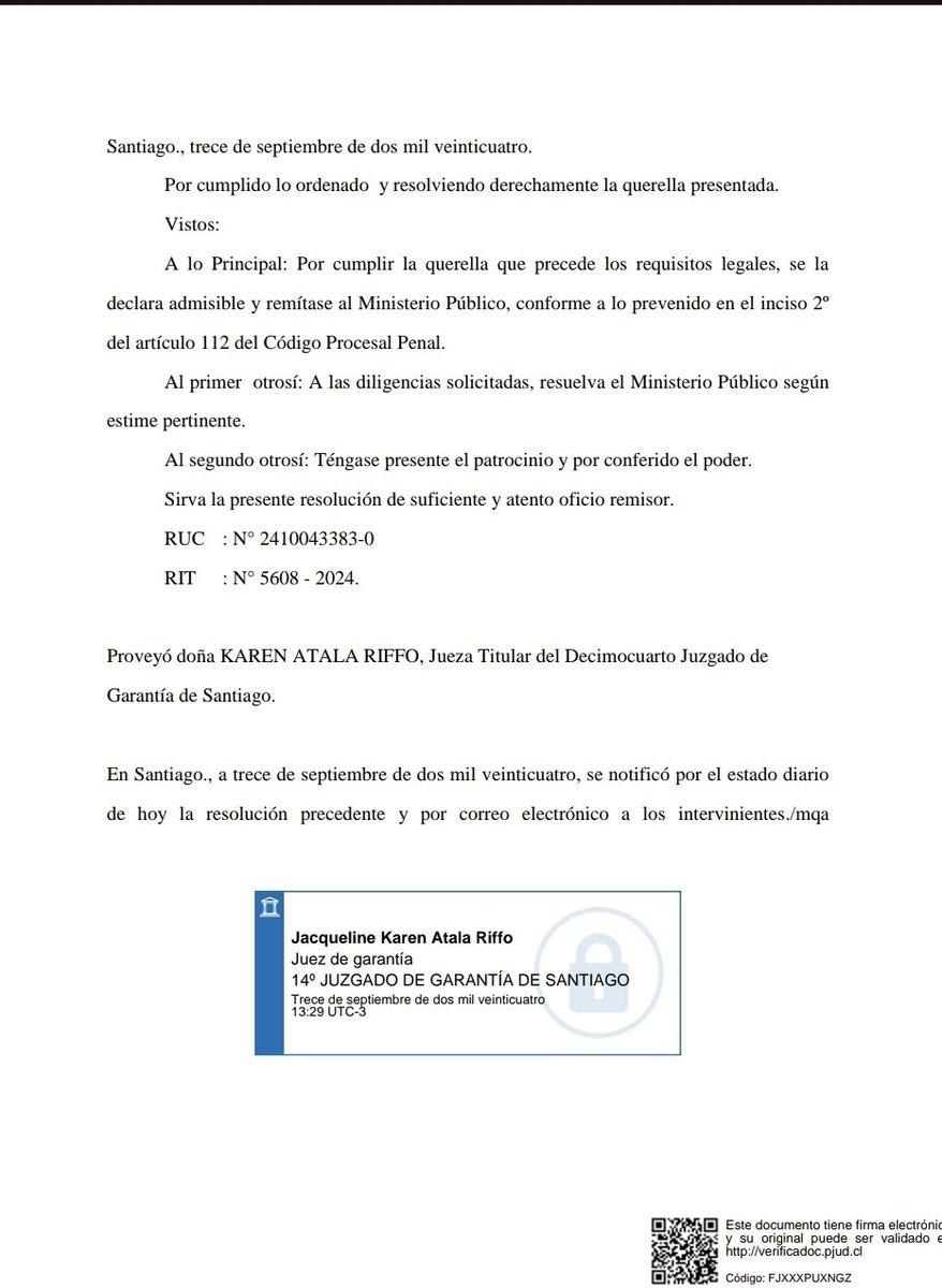 OJO!! 
NOTICIA EN DESARROLLO

Carter es denunciado por  asociacion ilicita, fraude y otros delitos que involucran $2.500.000.000 municipales:

1. Ayer fue declarada admisible una querella criminal contra el alcalde #Carter

2. Carter habría firmado un acuerdo muy irregular  en