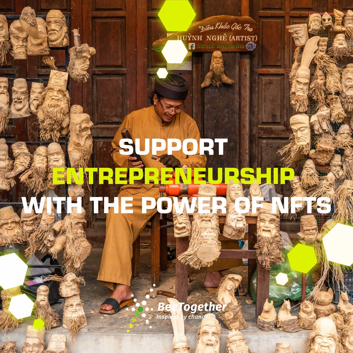 Support entrepreneurship in developing communities with our #nearnfts. Your investments fuel innovation and economic growth where it’s needed most  linktr.ee/beetogether_nf…  

#NEARnft #Cryptoartist  #charitywork #BeeTogether  #supportartist #nonprofit