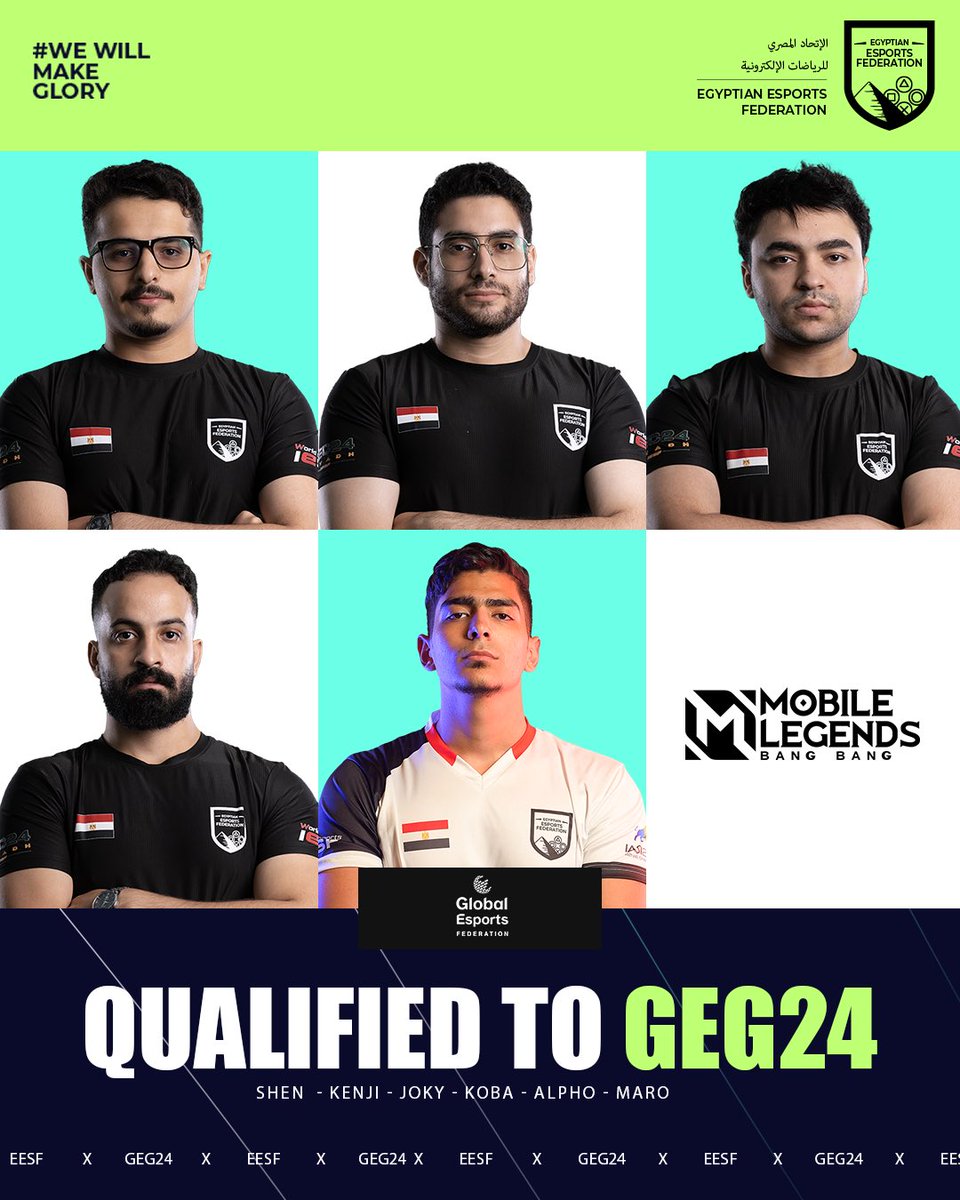 منتخب مصر الى GEG24 👑

تمكن منتخب مصر للعبة MLBB التغلب على منتخبي تونس والمغرب في نهائيات التصفيات المفتوحة لبطولة GLOBAL ESPORTS Federation والصعود الى GEG24

شجع مصر 🇪🇬

#WeWillMakeGlory