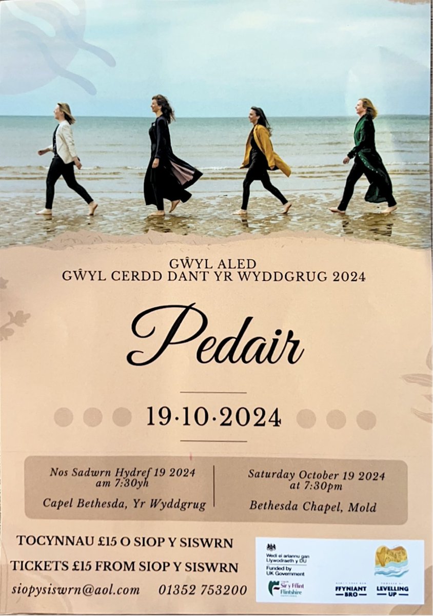 Edrychwn ymlaen at y cyngerdd arbennig yma yn Yr Wyddgrug. Dewch yn llu i gefnogi.