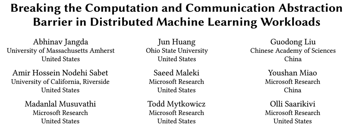 Tensor parallelism is central to all LLM workloads, from pretraining to inference, yet is hard to get right. That is why <a href="/PyTorch/">PyTorch</a>'s AsyncTP is amazing.

Even more amazing is when reading it, I learn that the idea originates from a paper by my teammate <a href="/MalekiSaeed/">Saeed Maleki</a>. Congrats!