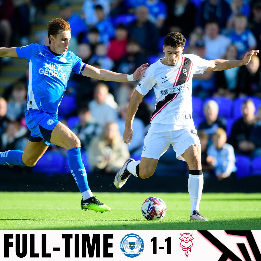 LincolnCity_FC's tweet photo. 💪 A strong point on the road.

⌚️ FT | 🔵 1-1 ⚪️ | #PETLIN https://t.co/cqAZnwjg9o