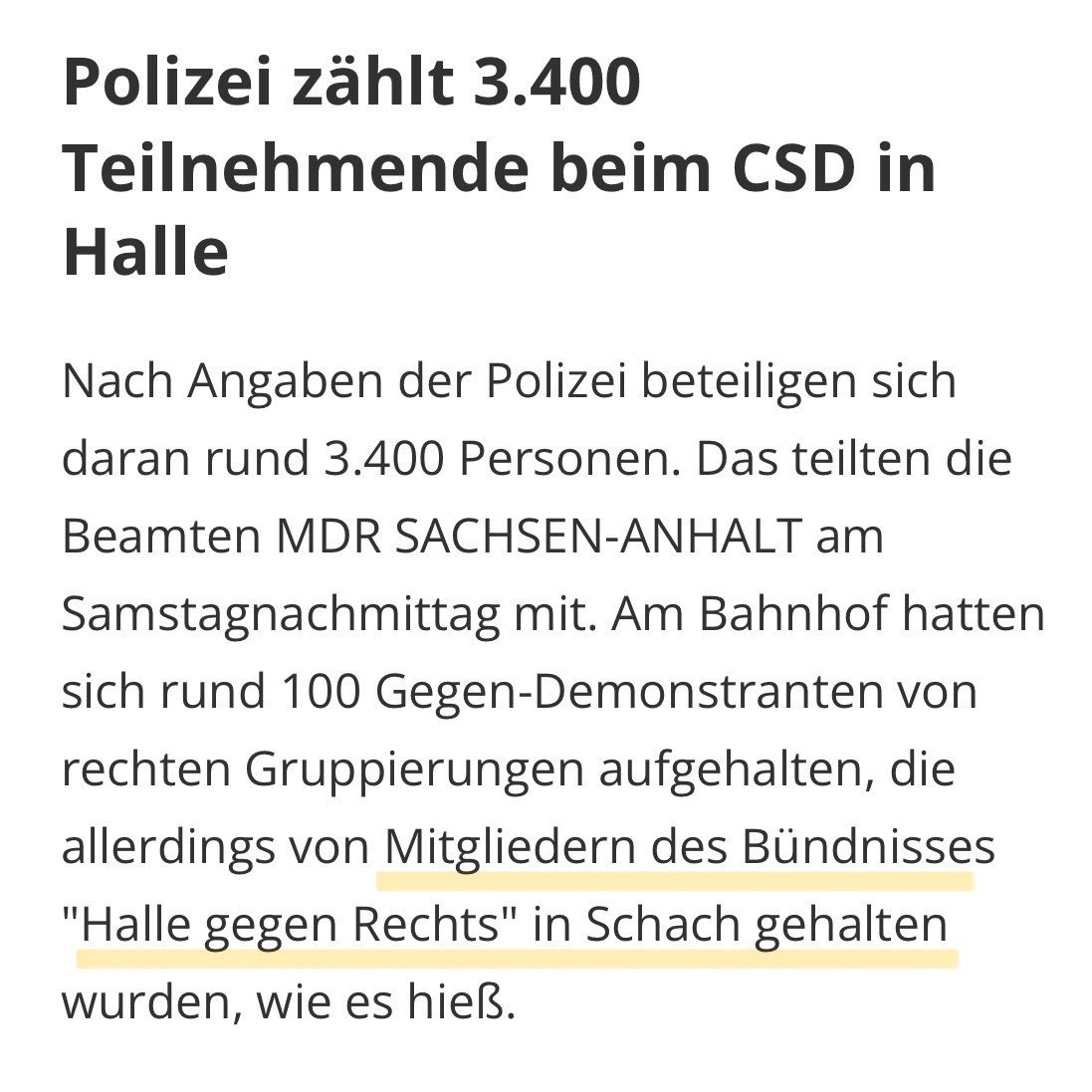 HalggR's tweet photo. That‘s what we do: Neonazis in den Weg stellen. Praktische Solidarität mit dem #CSDHalle war heute erfolgreich! Danke allen, die mit uns auf die Straße gegangen sind, damit die Neonazis stehen mussten und der CSD ungestört laufen konnte.
@AidsHilfe_ST @lambda_mdl #hal1409 https://t.co/XVzEtbvebk