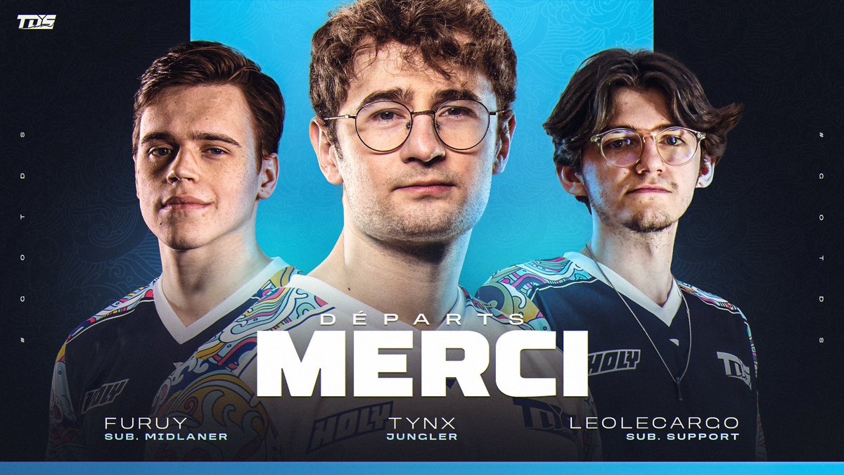 TDS ESPORT 🌊 (@teamdusud_) on Twitter photo Vous l’aurez compris, nous annonçons par conséquent le départ de <a href="/TynXlol/">Kristian Østergaard</a> 🫡
Un GRAND merci à lui pour cette année à nos côtés pour cette montée en LFL 🫶🏼
Un grand merci également à LeoLeCargo et Furuy pour ces splits à nos côtés Vous l’aurez compris, nous annonçons par conséquent le départ de <a href="/TynXlol/">Kristian Østergaard</a> 🫡
Un GRAND merci à lui pour cette année à nos côtés pour cette montée en LFL 🫶🏼
Un grand merci également à LeoLeCargo et Furuy pour ces splits à nos côtés
