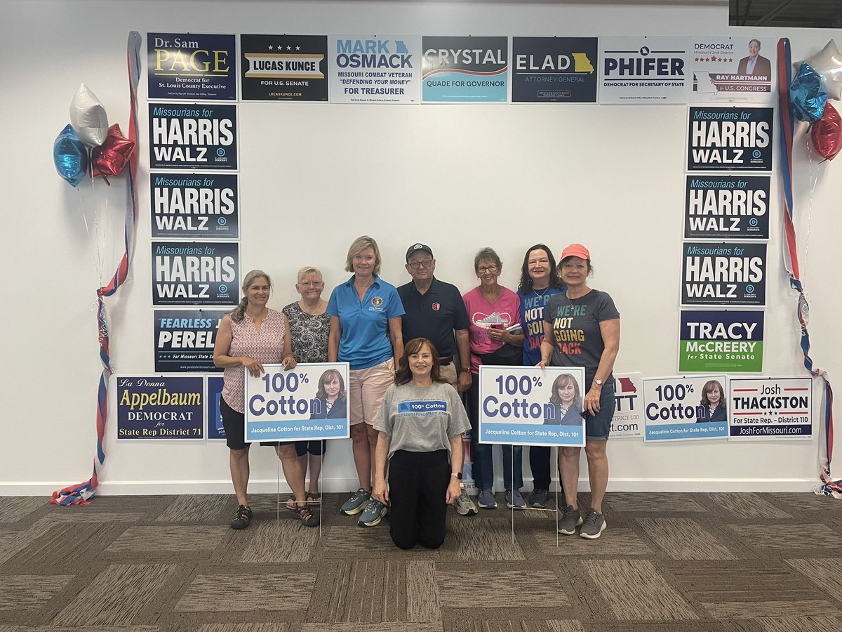 Good morning from Team 100% Cotton! It’s a great day to knock some doors! Thank you Rep. <a href="/KathySteinhoff/">Kathy Steinhoff</a> for coming out to help us flip this seat!