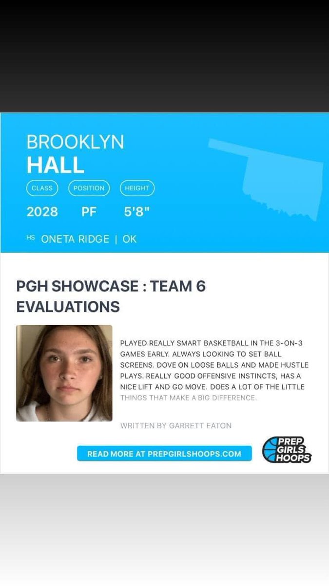 brooklyn_h490's tweet photo. Thank you @PGHOklahoma for the write up! Had a great time at the showcase and so glad I got the chance to play!

@LadyTigerWBB 
@TeamTraeYoungWB 
@m_willoby25 
@Coach_Mathurin https://t.co/1CfZXe2Bdi