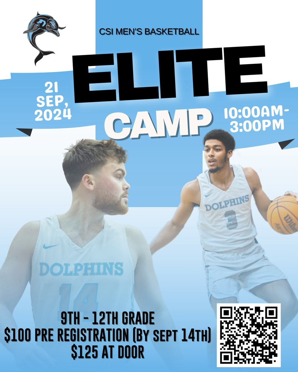 Last day to register for camp next week. Only 8 spots left! 6 of our current 14 players participated in our elite camp as recruits!

dsamensbasketballcamps.totalcamps.com/shop/EVENT