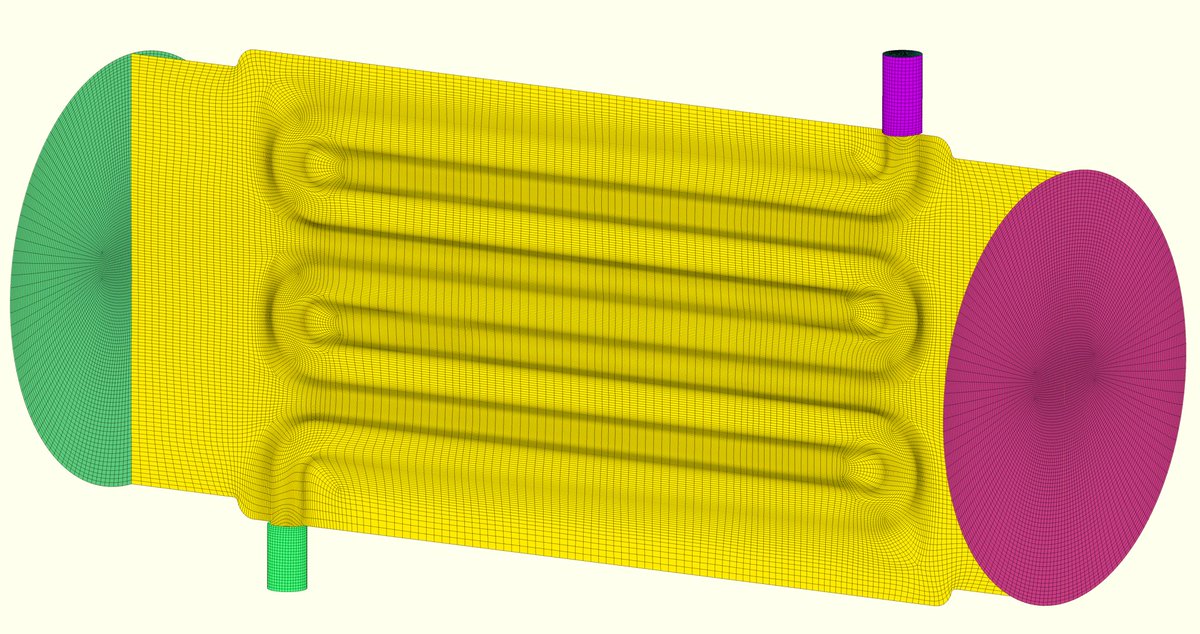 GridPromesh's tweet image. Computational Fluid Dynamics (#CFD) plays a crucial role in heat exchanger design by providing a detailed understanding of the fluid flow and heat transfer processes within the exchanger.
#ComputationalFluidDynamics #FluidDynamics #CAE #Meshing #Simulation #GridPro