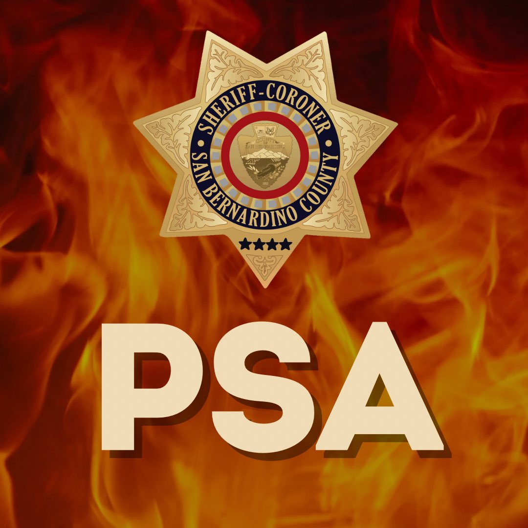 San Bernardino County Sheriff tweet media