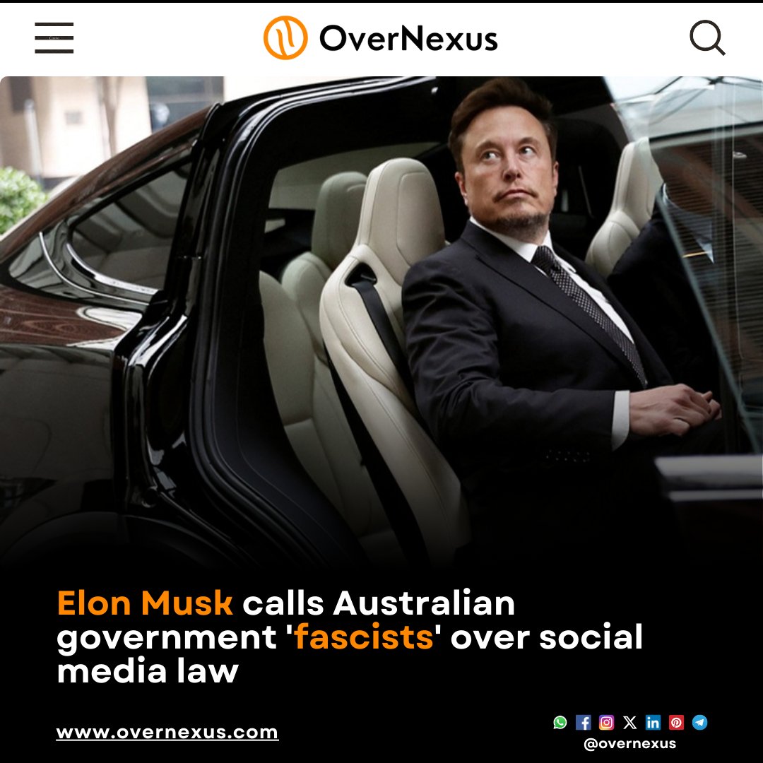 overnexusbiz's tweet image. Elon Musk has criticized Australia&apos;s Labor government for proposing legislation to fine social media firms up to 5% of their global revenue for enabling misinformation. 
.
#ElonMusk #OverNexus #australia #mediafirms