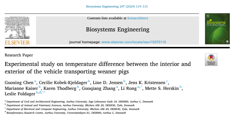 Mette S. Herskin (@herskinmette) on Twitter photo Interested in #AnimalTransport? Check new paper in @elsevier_Eng by <a href="/G80233602/">Guoxing Chen</a> et al. on thermal differences between interior/exterior of vehicles transporting pigs (20-25 kg), examining effects of e.g. compartment location and deck height. authors.elsevier.com/sd/article/S15…. <a href="/BSW_anivet/">Animal behaviour, stress and welfare - AU</a> Interested in #AnimalTransport? Check new paper in @elsevier_Eng by <a href="/G80233602/">Guoxing Chen</a> et al. on thermal differences between interior/exterior of vehicles transporting pigs (20-25 kg), examining effects of e.g. compartment location and deck height. authors.elsevier.com/sd/article/S15…. <a href="/BSW_anivet/">Animal behaviour, stress and welfare - AU</a>
