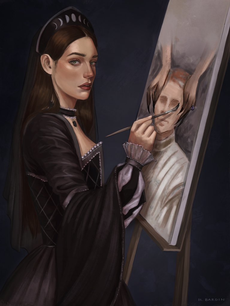 🚨Commissioned Art Alert 🚨 

I’m ready to be insufferable! I commissioned Hillary Bardin (who has does a previous piece for me) to bring my mc Rho to life and she absolutely fucking killed it. Like I cried when she sent me the sketch

so please enjoy Rho from #sixcursedqueens