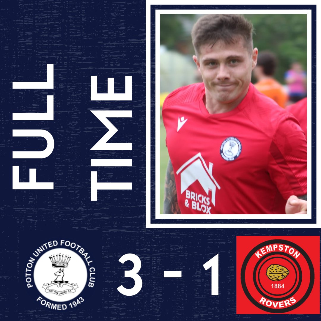 Full Time

Potton United 3-1 <a href="/Kempston_Rovers/">Kempston Rovers FC</a>. 

Potton United take all 3 points and carry on their winning ways. What a return for Shane Fox scoring a header. 

#uptheroyals #nonleague