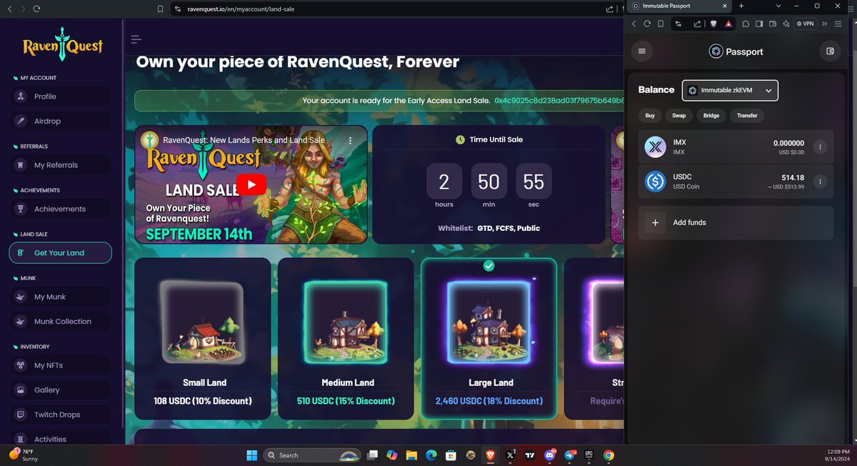 Are you #LoadedUp for the #RavenQuestLandSale?

I've got my passport ready for the live mint dropping here in less than 3 hours!

<a href="/RavenQuestGame/">RavenQuest</a> is gearing up to be the top MMORPG in the entire #Web3 space.

And I'm NOT gonna miss the boat to Lyderia!