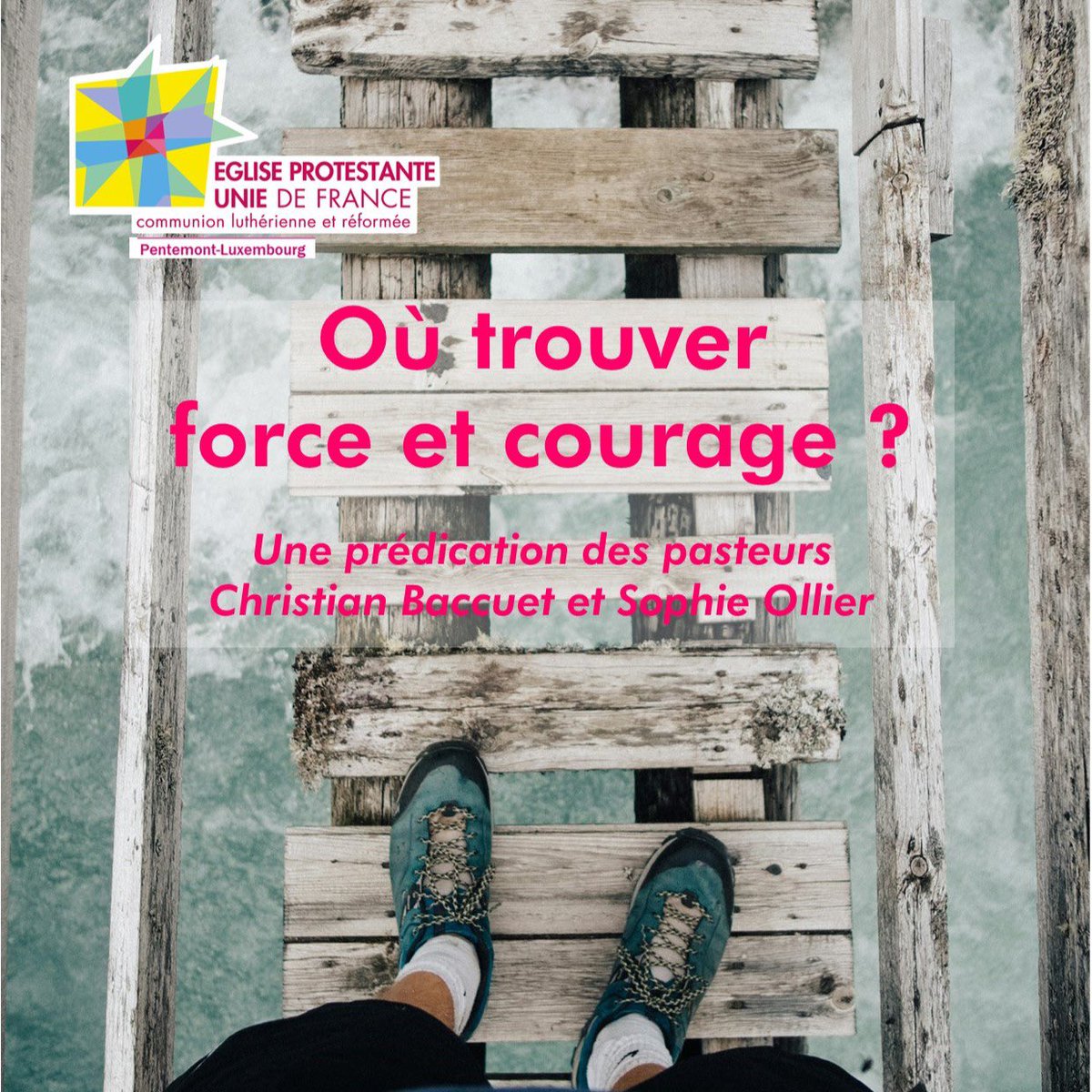 paroissepentlux's tweet image. "Où trouver force et courage ? ", une #prédication des pasteurs @BaccuetC et Sophie Ollier à écouter ce dimanche lors de nos cultes : 10h30 et 18h30

#PentemontLuxembourg