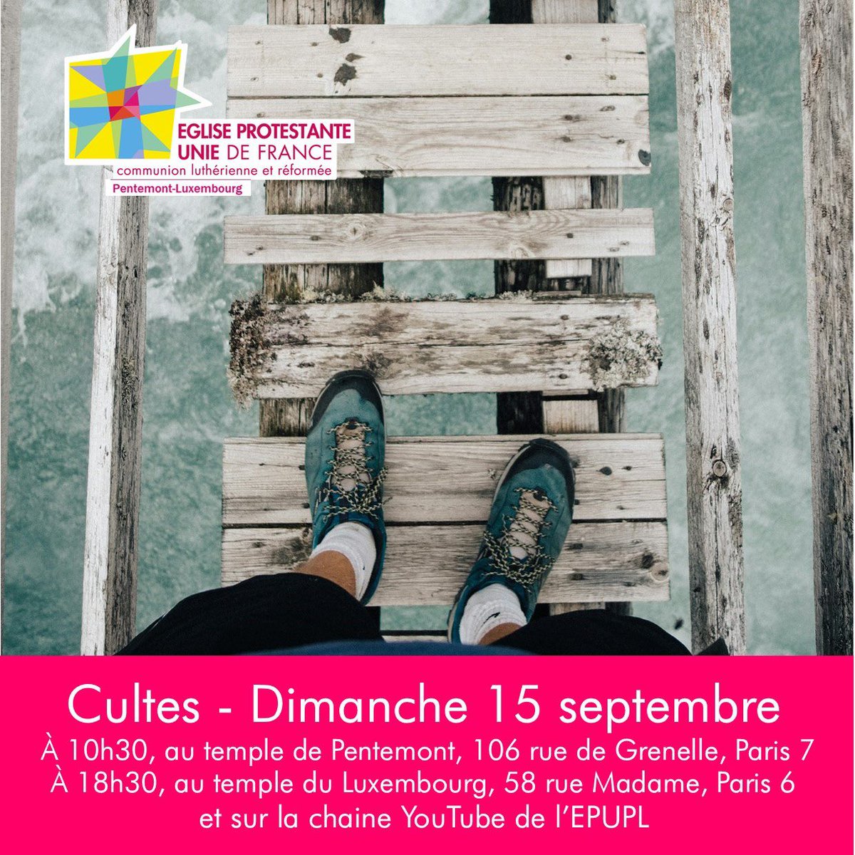 paroissepentlux's tweet image. "Où trouver force et courage ? ", une #prédication des pasteurs @BaccuetC et Sophie Ollier à écouter ce dimanche lors de nos cultes : 10h30 et 18h30

#PentemontLuxembourg