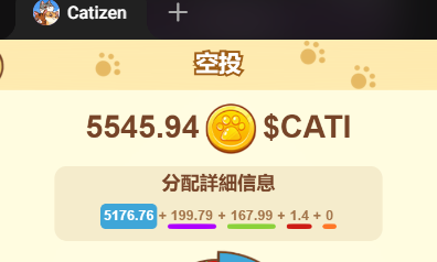#Catizen 官方给的奖励太少，我办个抽奖活动吧。
抽5位粉丝，每人赠送50枚cati，okx目前盘前交易价格是0.78一枚。
点赞，转发，关注，72小时后开奖，cati可转账后发放奖励。