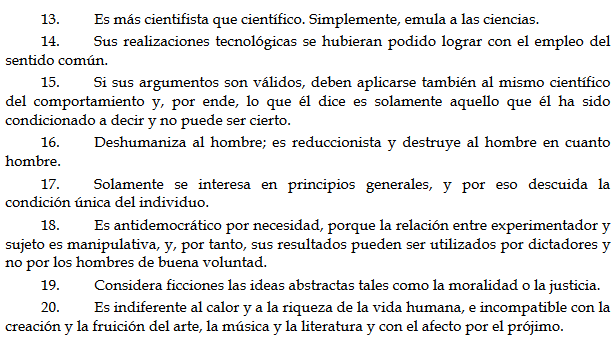 garblaman's tweet photo. @Maricontrabajo Aquí las críticas que Skinner recoge en "Sobre el conductismo" y a las que da respuesta a lo largo del libro. https://t.co/1BVDMF1IDH
