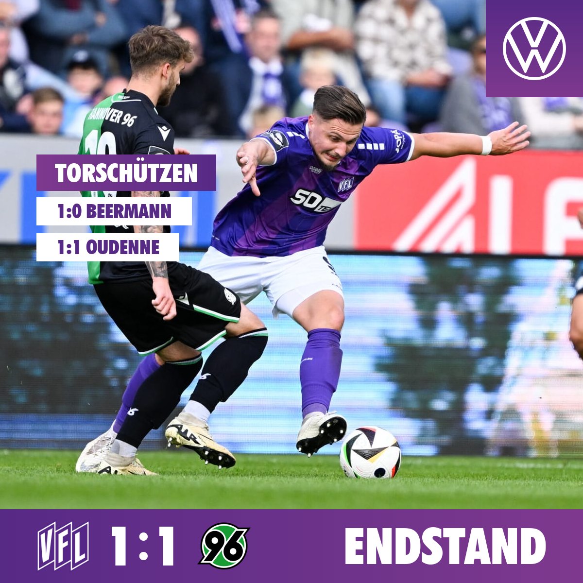 Nur ein Punkt im Heimspiel. ☹️

#vfl1899 #OSNH96