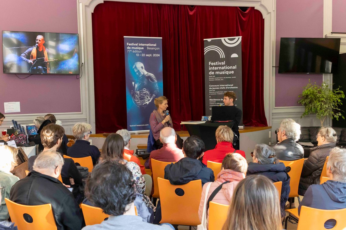 18h | Préparation au concert et clés d'écoute avec <a href="/MDozolme/">Max Dozolme</a>, journaliste et musicologue, en compagnie d'Elisabet Galb, l'un des premiers violons et super soliste de <a href="/nationaldefce/">Orchestre National de France</a>. 

Nous retrouvons l'Orchestre National de France à 19h, sur la scène du Théâtre Ledoux ✨