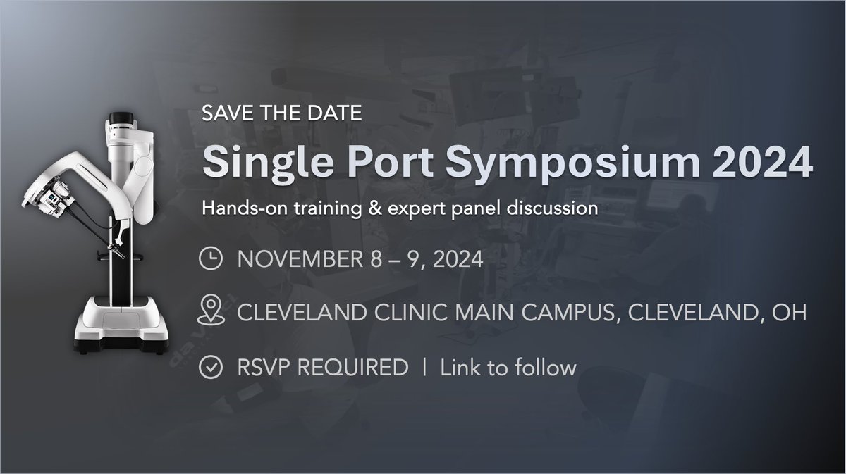 Dr. J. Kaouk (@drjkaouk) on Twitter photo Save the date! Single port robotic urologic surgery symposium <a href="/CleClinicUro/">Cleveland Clinic Urology</a> Expert 18 faculty and hands on lab! Registration link will follow! <a href="/drjkaouk/">Dr. J. Kaouk</a> <a href="/ZSchwen/">Zeyad Schwen MD</a> <a href="/JHannickMD/">Jessica Hannick</a> <a href="/moeltemamy/">Mohamed Eltemamy</a> <a href="/mdstifelman/">Michael Stifelman</a> <a href="/RoboticsUrology/">Mutahar Ahmed</a> <a href="/NYCRoboticTeam/">Ketan K. Badani MD</a> <a href="/SimoneCrivella2/">Simone Crivellaro</a> <a href="/lee_c_zhao/">Lee Zhao</a> Save the date! Single port robotic urologic surgery symposium <a href="/CleClinicUro/">Cleveland Clinic Urology</a> Expert 18 faculty and hands on lab! Registration link will follow! <a href="/drjkaouk/">Dr. J. Kaouk</a> <a href="/ZSchwen/">Zeyad Schwen MD</a> <a href="/JHannickMD/">Jessica Hannick</a> <a href="/moeltemamy/">Mohamed Eltemamy</a> <a href="/mdstifelman/">Michael Stifelman</a> <a href="/RoboticsUrology/">Mutahar Ahmed</a> <a href="/NYCRoboticTeam/">Ketan K. Badani MD</a> <a href="/SimoneCrivella2/">Simone Crivellaro</a> <a href="/lee_c_zhao/">Lee Zhao</a>