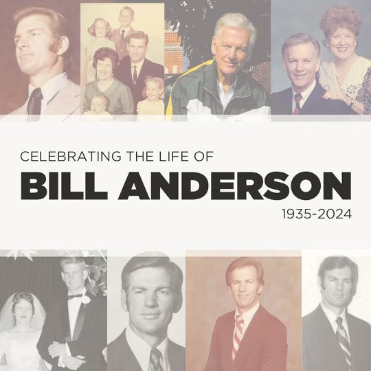 Today, The Cross City Family announces the passing of our former pastor and hero of the faith, Dr. Bill Anderson. Dr. Anderson led our church from 1966 to 1975, then returned to lead us as our interim pastor from 2004 to 2006. His dynamic leadership, passion for God’s Word, and
