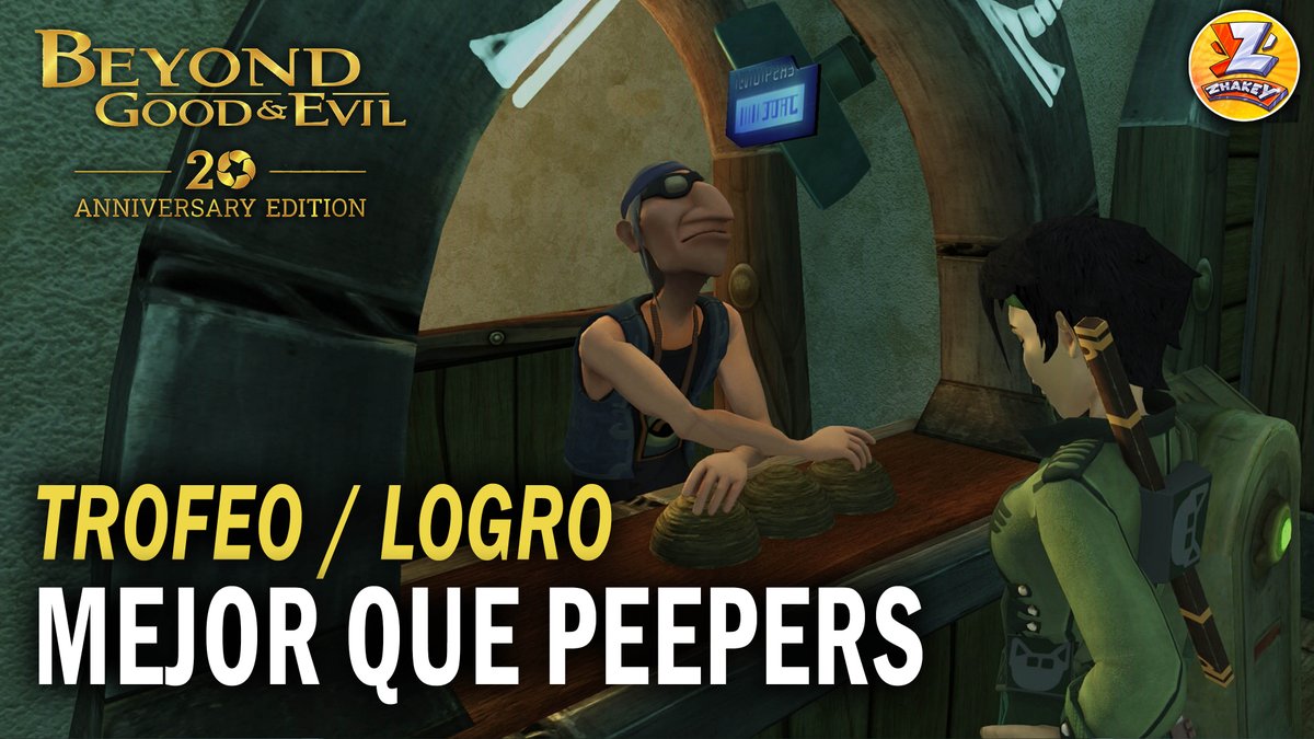 Zhakey's tweet photo. Beyond Good &amp; Evil: 20 Anniversary Edition - Logro / Trofeo Mejor que Peepers (Besting Peepers). 
https://t.co/DJAOoGw0Mu https://t.co/x81yEpSuox
