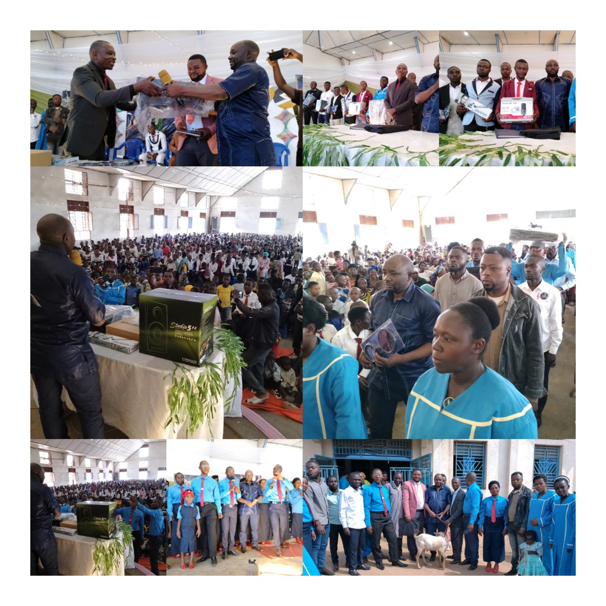 GhislainKa14547's tweet photo. BUTEMBO : Le laïc #KAMBALE MUTHUVYA Dhalmond, un acteur de développement inconditionnel, l'homme au #grand Cœur, offre un Studio Audio #Kit Complet, à l'église adventiste du 7e jour de #Sion/RUGHENDA, dans le district LISEBERE, station Butembo-Sud ! https://t.co/fceNc3Bibp