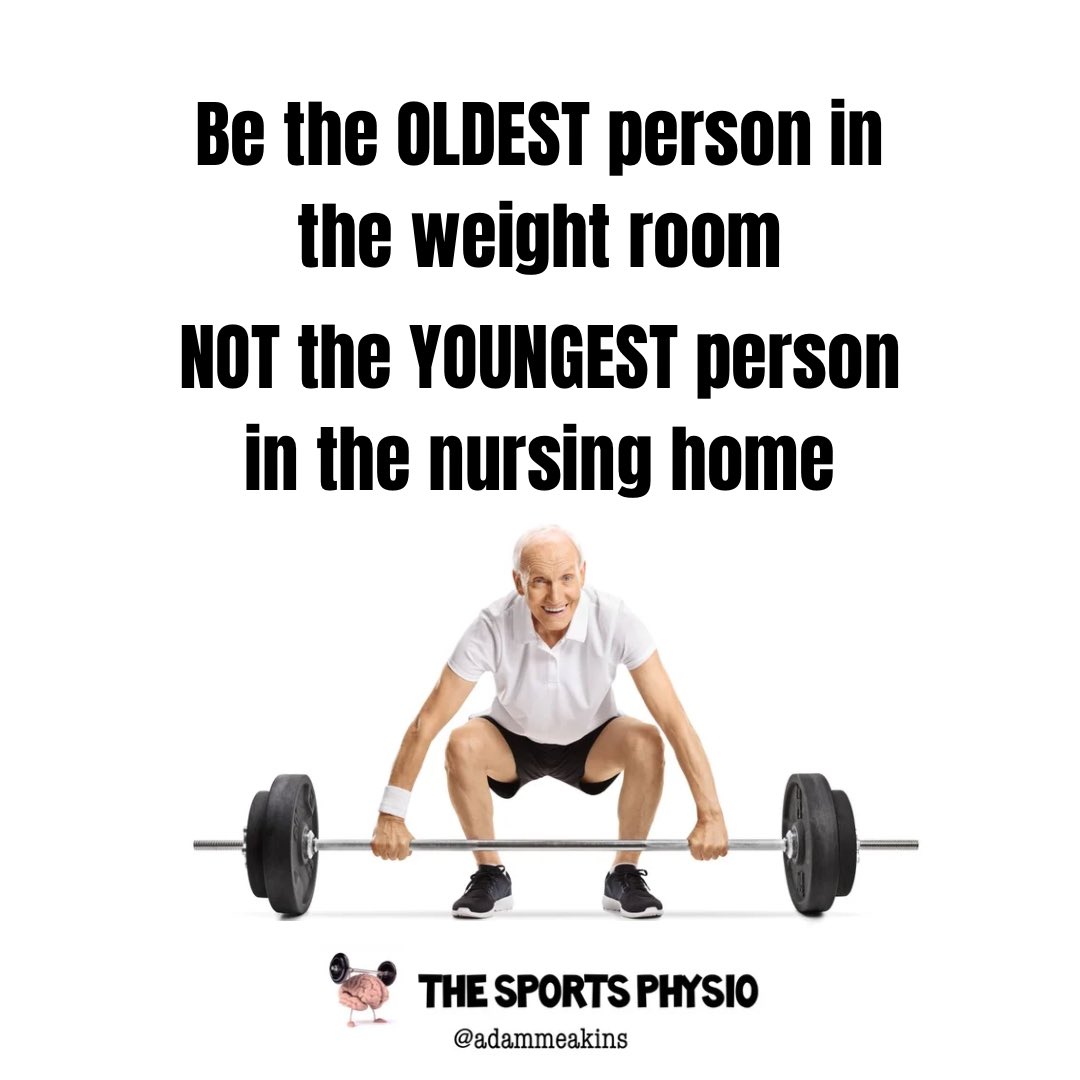 AdamMeakins's tweet photo. Just finished a talk today with this quote at @LiftTheBar Healthy Ageing Summit!

I went through some research on heavy resistance training (>80% 1RM) on very old and very frail subjects, as well as discussing the current guidelines and recommendations for training old and frail populations!

Due to the feedback I will be recording this and making it available online soon! Watch this space

#CantGoWrongGettingStrong