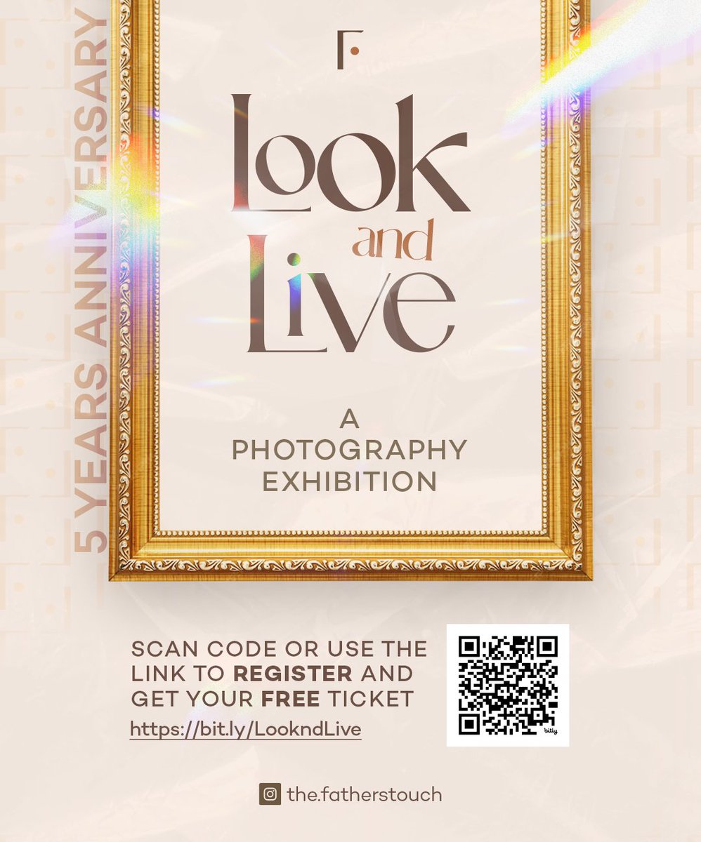 FathersTouchInc's tweet photo. Light, Camera... Action!🎬
The wait is over! 🌟
We're thrilled to present the Look and Live Photography Exhibition!
Join us for an unforgettable visual journey. See life, feel the moment, and live the story in every shot. 📸✨

#Photography
#TheUnveiling 
#LookandLive https://t.co/naSyV52sqB