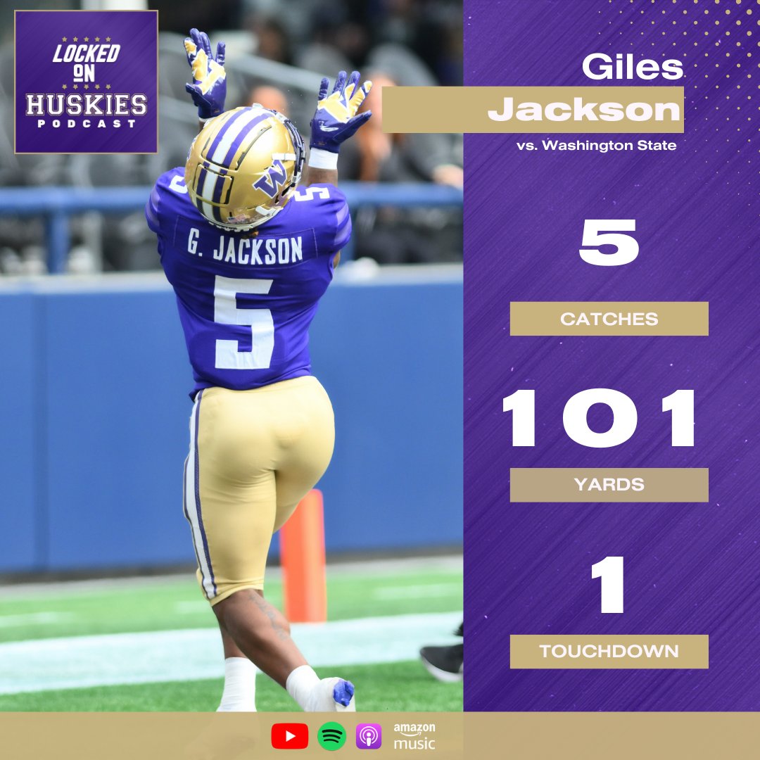 LockedOnHuskies's tweet image. Giles Jackson had an elite first half!