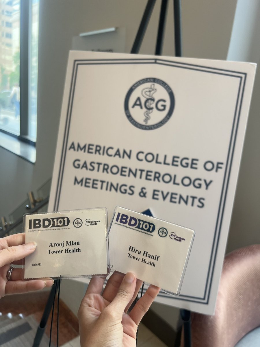 Arooj Mian (@aroojmianmd) on Twitter photo Had a blast with my girl <a href="/HiraHanif04/">Hira Hanif</a> at #IBD101 Great course for 1st year fellows 💯
#GITwitter Had a blast with my girl <a href="/HiraHanif04/">Hira Hanif</a> at #IBD101 Great course for 1st year fellows 💯
#GITwitter