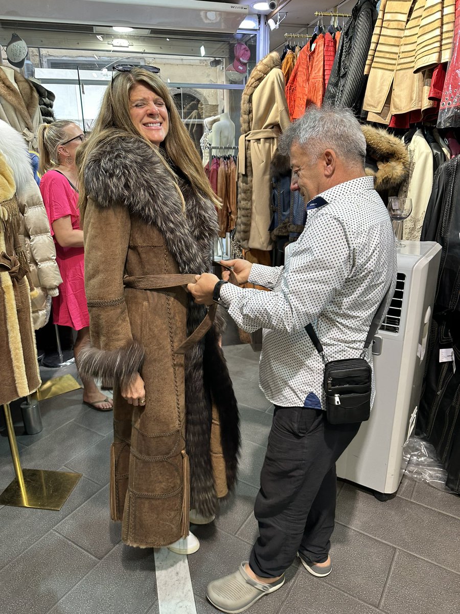 Seriously, if you’re walking through Florence after seeing Michelangelo’s David and you happen to notice a leather store with an <a href="/OU_Football/">Oklahoma Football</a> helmet in the window you know it’s gonna cost some dollar$...especially when the owner finds out you’re from Oklahoma and opens a bottle