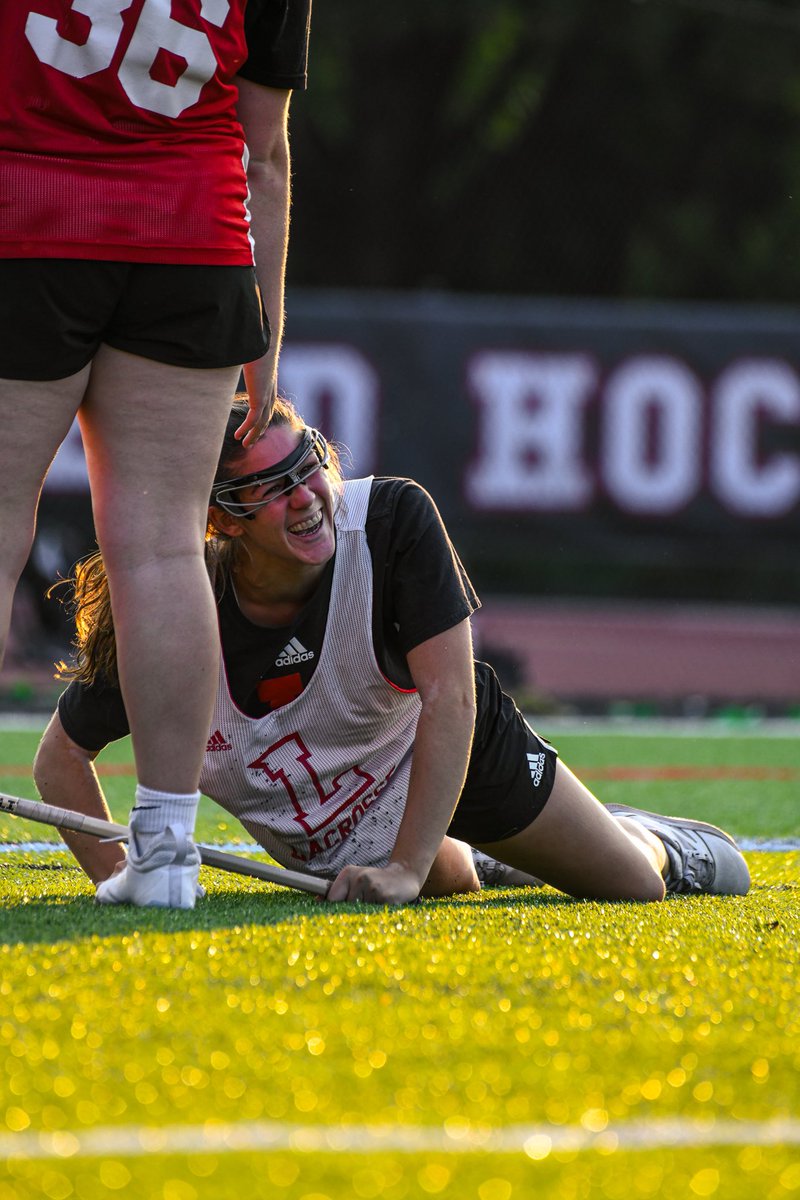 All smiles after wrapping up week ✌🏼of lacrosse 🤩😁