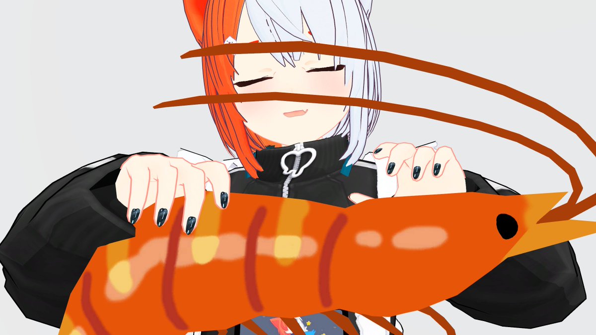 「えび逆だった 」|菓しおりのイラスト