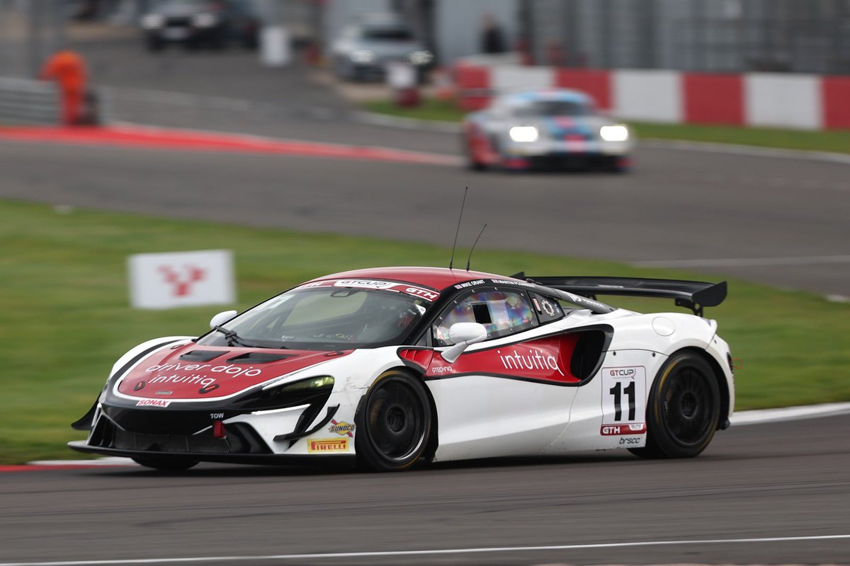 paddockmsport's tweet photo. 🏆 What. A. Day! 🏆

We got properly stuck into our Donington Double by, erm, scoring a silverware double at Donington!

After finishing P2 in the first GT Cup race, Michael Orant &amp; Martin Plowman celebrated a class win in the second!

Two for two on trophies. Let’s keep it up! https://t.co/fxQMiMgCVm