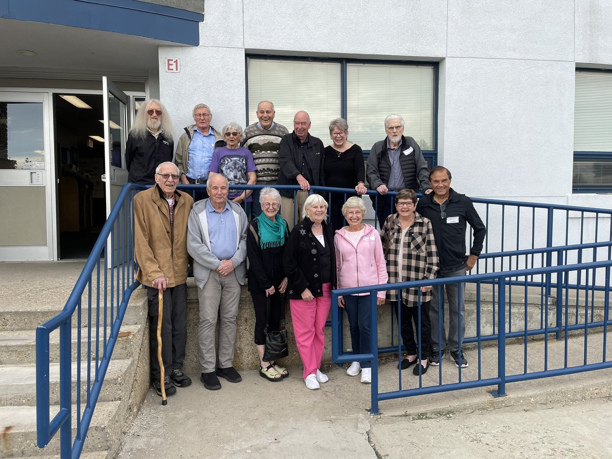 It was an honour to take this group on a tour of <a href="/ELUESchool/">École Lacombe Upper</a> , formerly Lacombe High School, where they graduated in 1959. Today they are celebrating their 65 year reunion! #lacombe