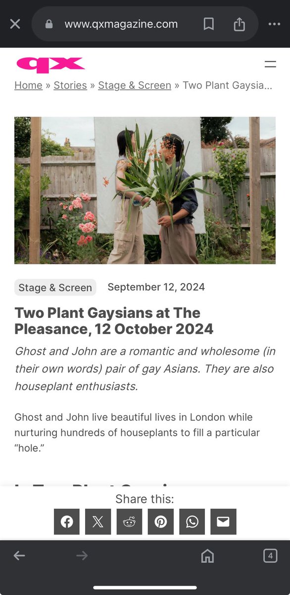 Ghost and John (@ghostandjohn) on Twitter photo Thank you so much for featuring our upcoming show <a href="/QXMagazine/">QX Magazine</a>! 🌸🦋
See you on 12 Oct 🐸🌊
pleasance.co.uk/event/two-plan… Thank you so much for featuring our upcoming show <a href="/QXMagazine/">QX Magazine</a>! 🌸🦋
See you on 12 Oct 🐸🌊
pleasance.co.uk/event/two-plan…
