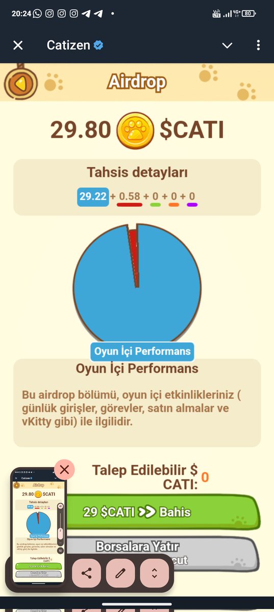 emirveysel01's tweet photo. We want these airdrop distributions to be changed. We have spent about 5 months of work and money. You are making random airdrops without looking at any criteria. Even level 25 cat owners who didn't bother at all got 250CATI coins.If you don't fix this you are a scammer #catiscam https://t.co/2gcItHFjJq