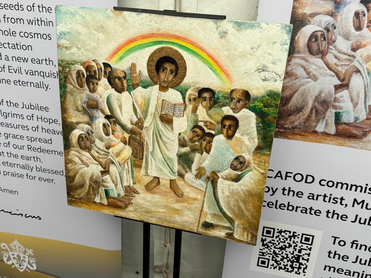 Today we joined pilgrims from across England and Wales at the Adoremus Eucharistic Congress at Oscott. A wonderful experience and very special to witness the blessing of the Jubilee icon 🙏