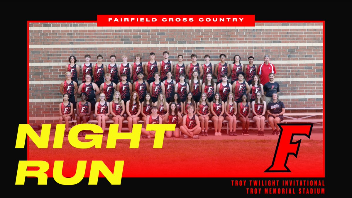 Fun event tonight for Fairfield Cross Country as they head to Troy, OH for a “Night Run”

Fairfield Cross Country looks to carry the momentum of last week, where each student athlete either recorded a SB (season best) or PR (personal record)!

#FairfieldPride #OneTribe