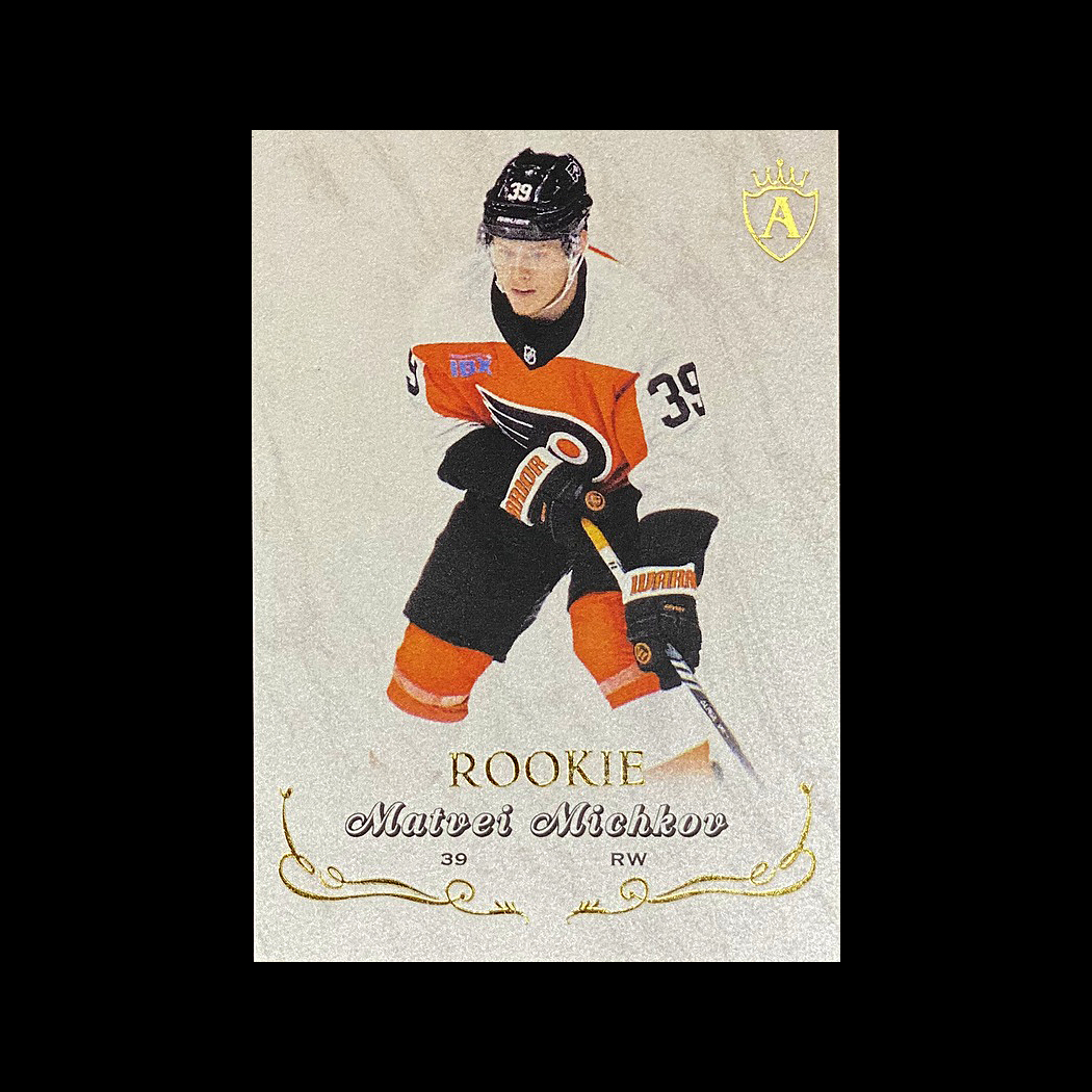 ampir_cards's tweet photo. 2024/25 AMPIR Russian Star #RC01-1 Matvei Michkov (Philadelphia Flyers) RC - https://t.co/J9zVEs6QIV #ampirtradingcards #sportscards #hockeycards #michkov #matveimichkov #philadelphiaflyers https://t.co/YKn5nTVi1n