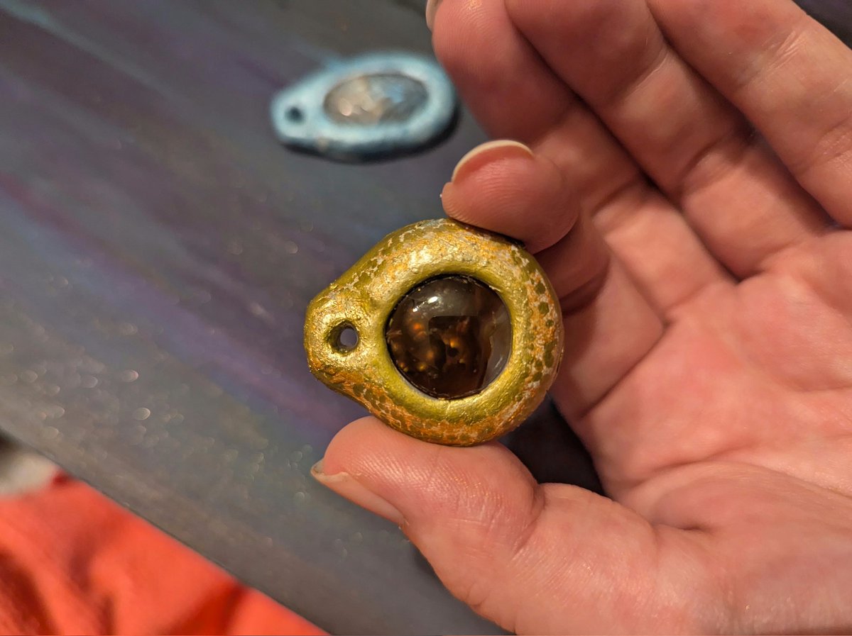 SamiBrittany717's tweet photo. Clay &amp; Fire Agate 🔥
Thanks @FlyIngenuity for the supplies and encouragement! ✨
#clayart 
#fireagate https://t.co/ESsoPlinl2